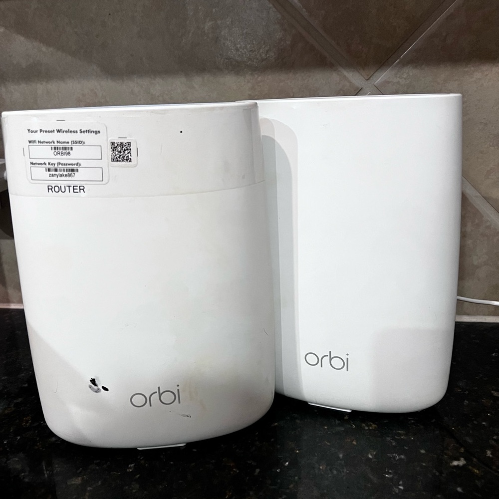 White Wireless Router System